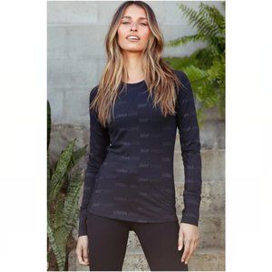 Lorna Jane Logo Tech Long Sleeve Performance Top